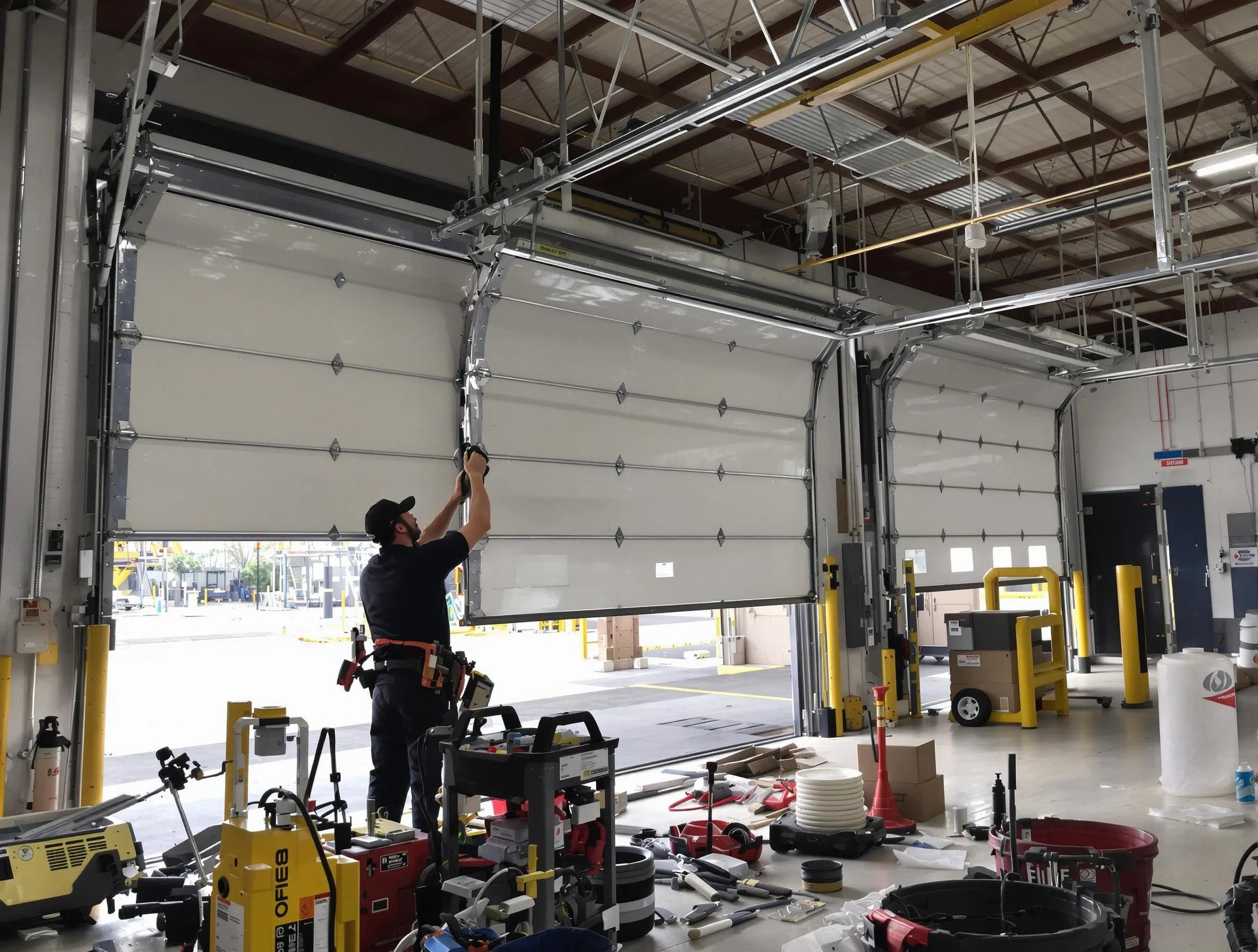 South Fulton Garage Door Repair technician performing commercial garage door repair in South Fulton